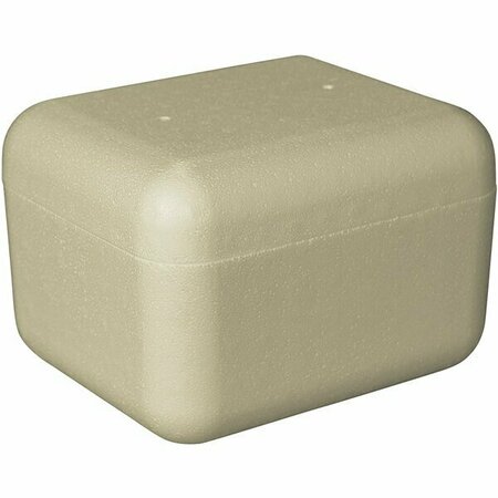 PLASTILITE Insulated Biodegradable Cooler 7 5/8'' x 5 3/4'' x 4 3/8'' - 1 1/2'' Thick 451RVA496